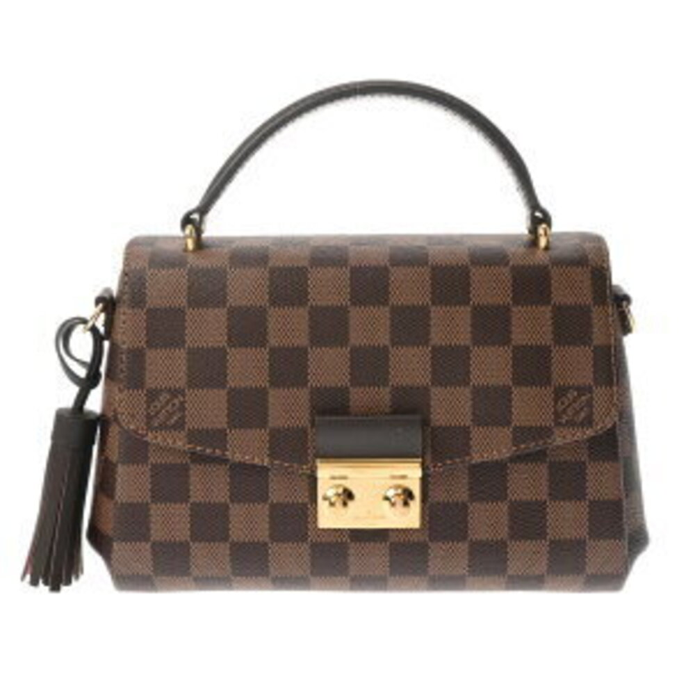 Louis Vuitton Damier Croisette Bag Brown Canvas Handbag